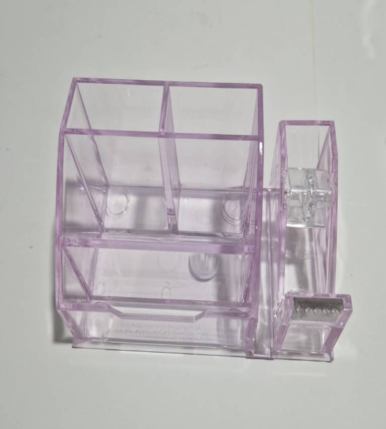 Organisateur de bureau multifonction en rose Un rangement parfait pour vos accessoires